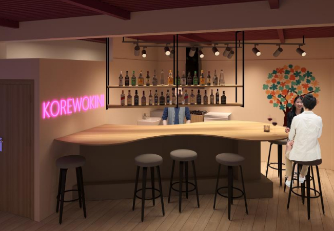 ポップな内装設計デザインを取り入れた当社の施工事例 東銀座多目的スペース